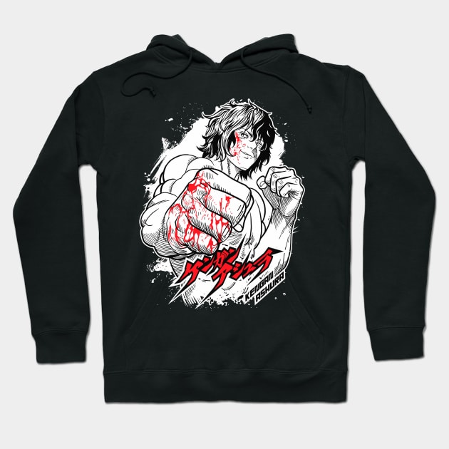 Kengan ashura Hoodie by Vhitostore